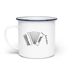 Accordéon Design One-Line – Tasse en émail