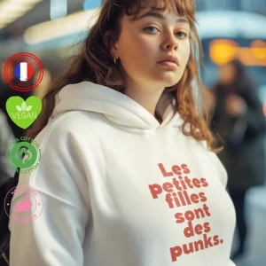 Sweat féministe Les petites filles sont des punks