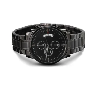 Montre CHRONOSS® Personnalisable (gravure personnalisée au verso) - Cadeau pour un homme