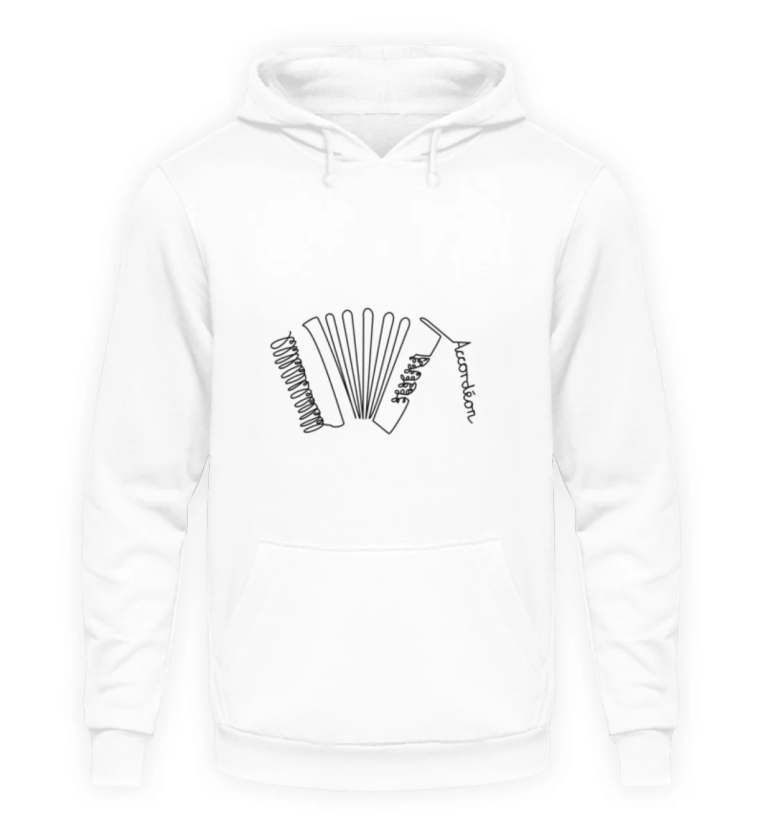 Accordéon Design One-Line – Sweat à capuche