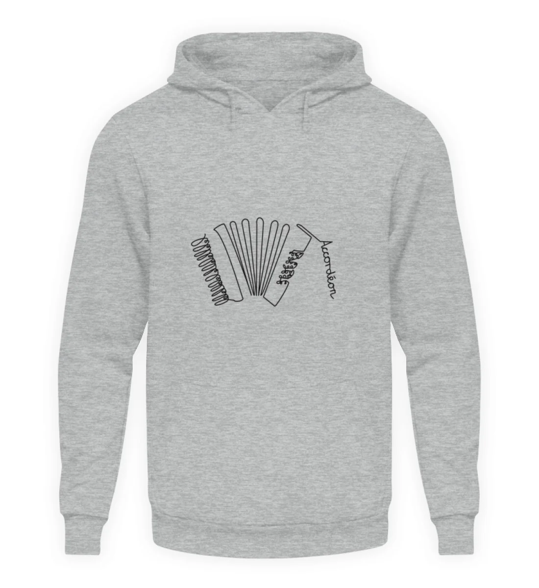 Accordéon Design One-Line – Sweat à capuche – Image 2