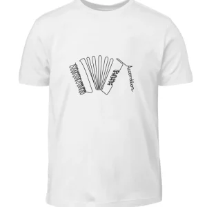 Accordéon Design One-Line – T-shirt pour enfants