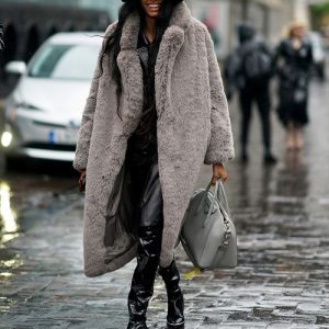 manteau fausse fourrure