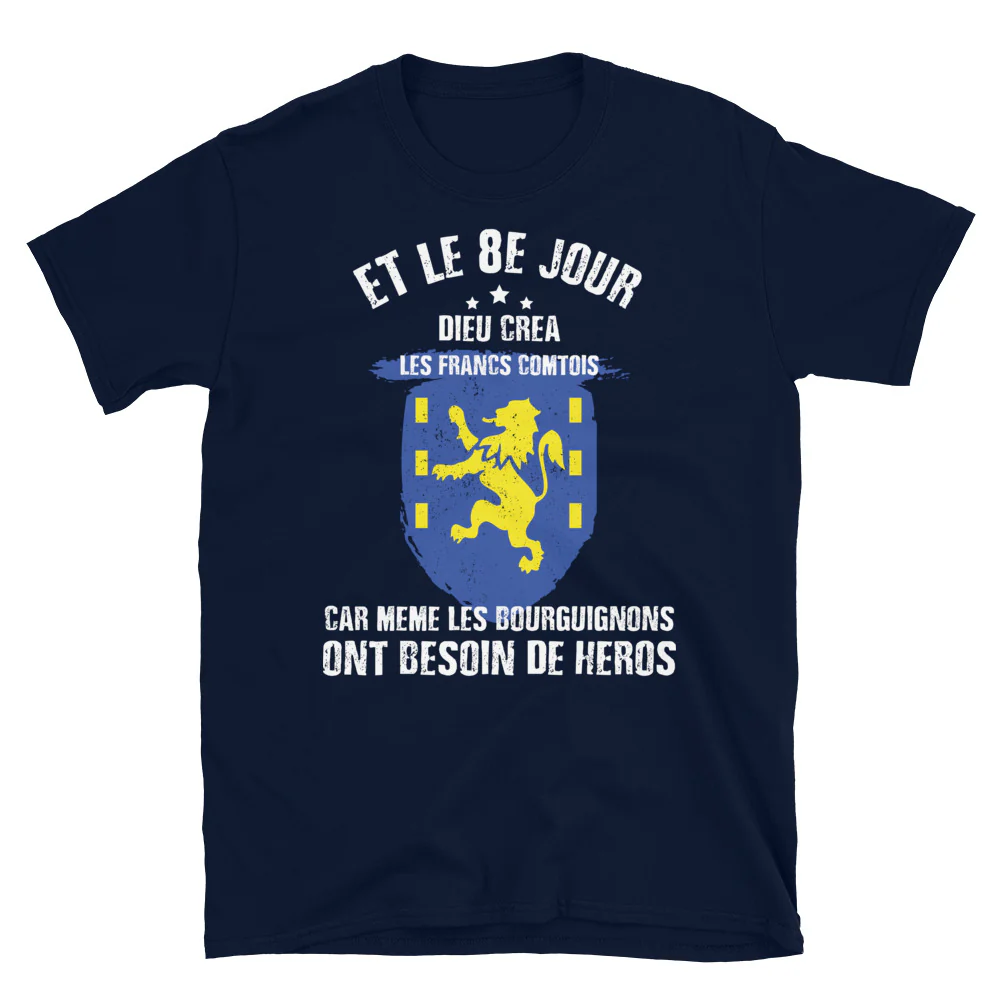 8e jour Franc-Comtois T-shirt Standard et humoristique pour les Francs-Comtois – Image 3