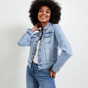 veste jeans femme