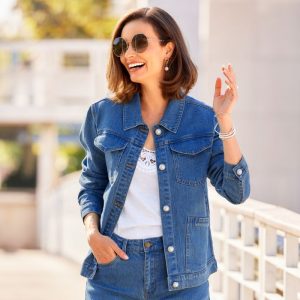 veste jeans femme