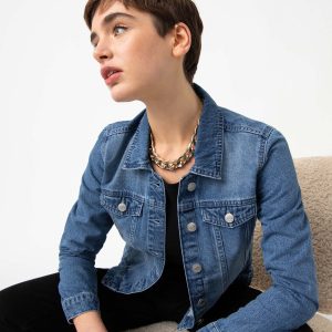 veste jeans femme