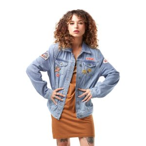 veste jeans femme